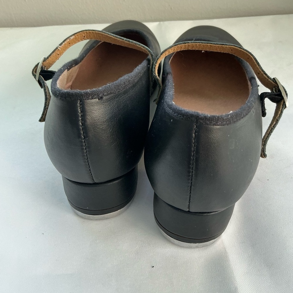 BLOCH Techno Tap Ladies Black Leather Mary Jane-Style Dance Shoe Fits Like Sz5 - Picture 10 of 11